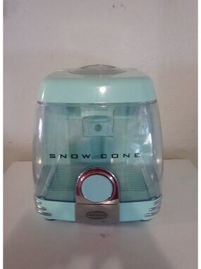 Nostalgia Vintage Snow Cone Maker Machine Ice Shaver Crusher Large Capacity